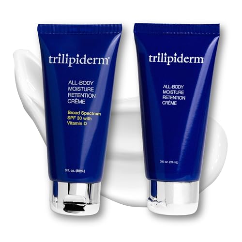 Trilipiderm Weekender Bundle - All-Body Moisture Retention Cr?me 2-Pack Travel Size ? 1x SPF 30 Broad Spectrum Sunscreen 3 oz + 1x Original Formula 3 oz