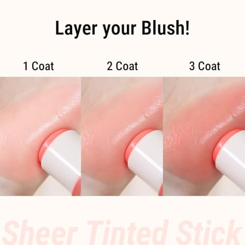 MAKEHEAL SHEER STICK BLUSH, 3 in 1 Multi stick, moisturizing, creamy, lightweight, versatile, easy to use on the go, blends effortlessly, 6g 0.2 Oz (03 PINK FROLLY, 0.2 Oz)