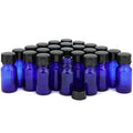 Vivaplex, 24, Cobalt Blue, 10 ml (1/3 oz) Glass Bottles, with Lids
