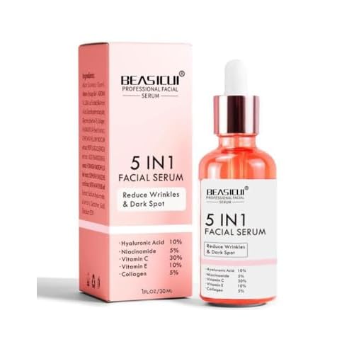 Vitamin C Serum for face and Under Eye Patches, 5 in 1 Anti aging Face Serum, Dark Circles and Pufffy Eyes (Bundle Offer)