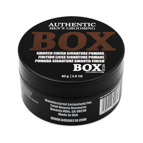 Men's Strong Hold Hair Pomade - Sleek & Polished Finish, Adds Shine & Definition, 80g