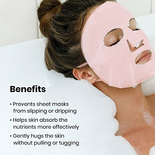 Reusable Silicone Facial Mask Cover Pack of 2 for Sheet Masks – Moisture Lock & Anti-Slip