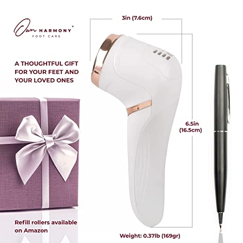 Electric Callus Remover Foot File Bundle with Vacuum & 7 Rollers - Pedicure Tools for Hard Dry Cracked Heels