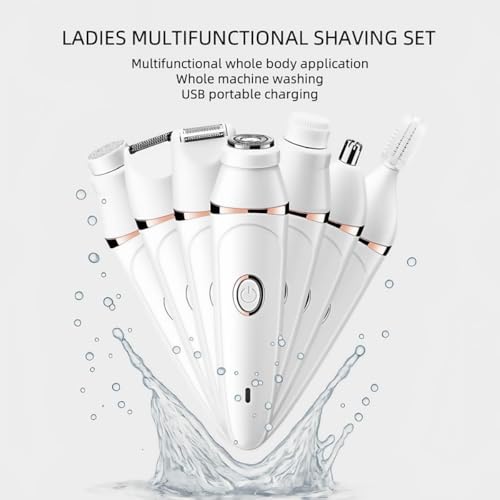 Pluxy Epilator 3.0 Women Face Epilator£¬7-in-1 Painless Body Shaver and Facial Epilator, Pluxy Hair Removal for Face,Rechargeable Hair Removal kit for Facial, Legs, Bikini, Armpit(L)