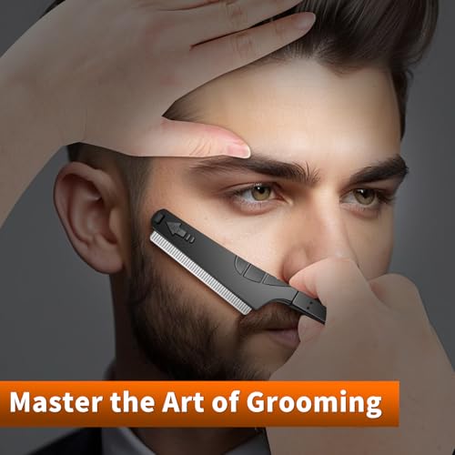 Blue Straight Razor for Men - Premium Shaving & Grooming Razor with G10 Handle