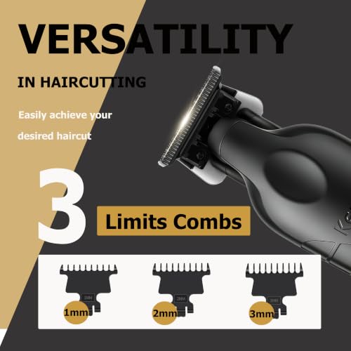 Men's Hair Trimmer Kit Zero Gapped Hair Clippers for Barbers & Grooming