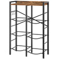 HOOBRO Rustic Brown & Black 3-Tier 6-Gallon Water Jug Holder Rack - 24.4"L x 12.6"W x 43.5"H