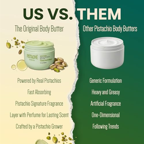 Hydrating Pistachio Body Cream with Vitamin E - Whipped 8oz
