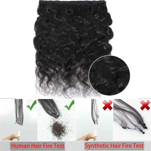 3 Bundles Human Hair Extensions - Body Wave 16 18 20 Inch Natural Black