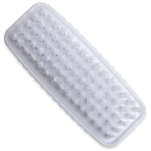 SPARTA 3623900 Plastic Hand Brush, Nail Brush With Polypropylene Bristles For Kitchens, Homes, Restaurants, 3.5 Inches, White, Dual Sided