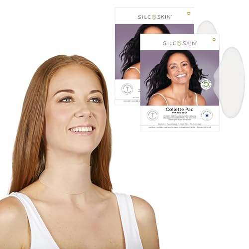 Silc Skin Neck Wrinkle Pads - 2 Pack, 60-Day Supply for Youthful Skin