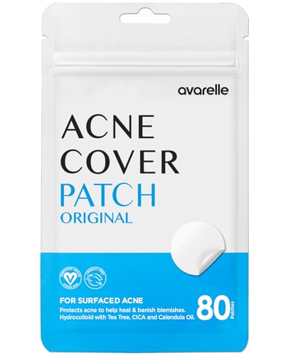 AVARELLE Acne Patches Hydrocolloid Spot Treatment with Tea Tree & Calendula - 120 Count