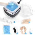 Nose Wax Kit - Portable Ear Nose Hair Waxing Kit for Men and Women with 100g £×ax, 10 Applicators, 40 Nose Hair Sticks, 10 Mustache & 10 Ear Protectors, Wax Warmer Kit for Hair Removal