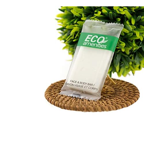 ECO amenities Travel Size Bar Soap Kit - Soap Bulk & Travel Shampoo Conditioner - Bulk Toiletries & Gift Sets - Individually Wrapped Mini Toiletries - 384 Pieces (192 Hair Cleanser + 192 Hair Wash)