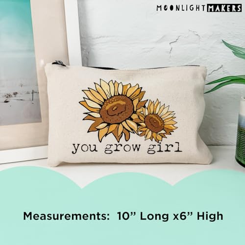 Moonlight Makers, My Anxiety Is Chronic But This Ass Is Iconic, Funny Canvas Makeup Bag, Pencil Pouch, Cute Travel Accessories for Women, 100% Cotton Cosmetic & Toiletry Bags