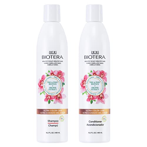 Biotera Ultra Color Care Shampoo & Conditioner Set 15.2 Fl Oz for Vivid Color-Treated Hair