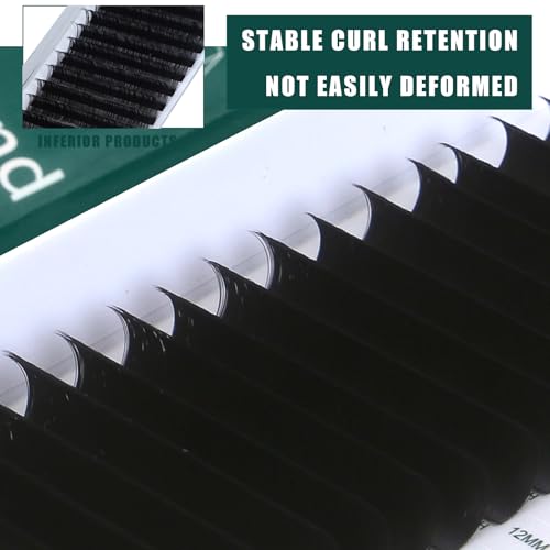 Cashmere Smart Fan Lash Extensions 0.03 0.05 0.07 C/CC/D Curl 8-20mm Length,Super Matte Black Volume Self-fanning Eyelashes Tray,Salon Supplies for Lash Technicians(0.05 CC 8-15mm)