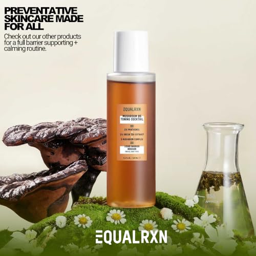Mushroom B5 Toning Cocktail | Hydrating & Calming Facial Toner | Soothing & Redness Relief with Mushrooms & 2% Panthenol | Green Tea Fresh Skin Toner for Acne Prone & Sensitive & Dry Skin