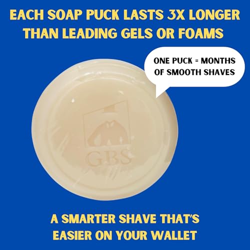 Men's Shaving Soap 97% Natural Shea & Glycerin Rich Lather 6 Pack Variety