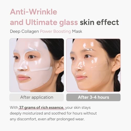 SUNGBOON EDITOR Collagen Glow Bundle Trio: Cream in Serum & Capsule Cream & Deep Collagen Mask(4ea), Gifts for Mom, Korean Skin Care
