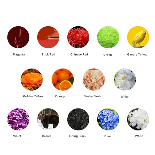 STIGMA Classical 14-Piece Tattoo Ink Color Set 15ml - Hypoallergenic Pigments