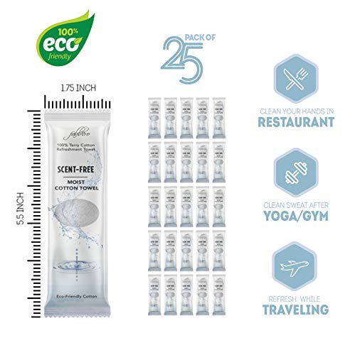 Pre-Moistened Cotton Towels for Hot Cold Therapy – 25 Pack