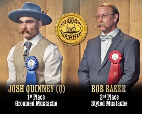 Mustache Wax Set - Sudden Death Strong Hold & Platinum Comb - 1oz Tin & Styling Tool