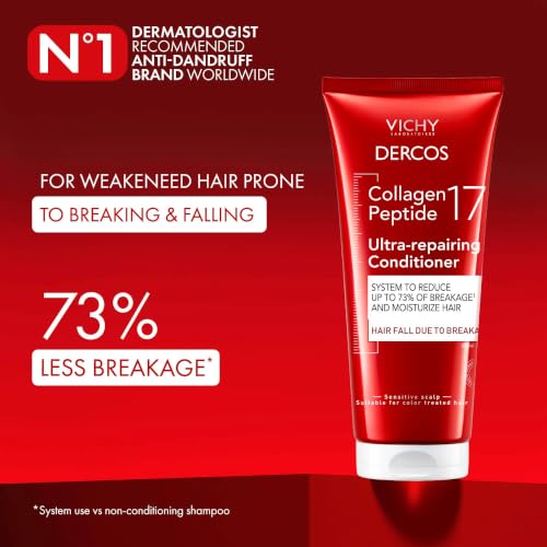 VICHY Dercos Collagen Peptide 17 Ultra Repairing Shampoo +
