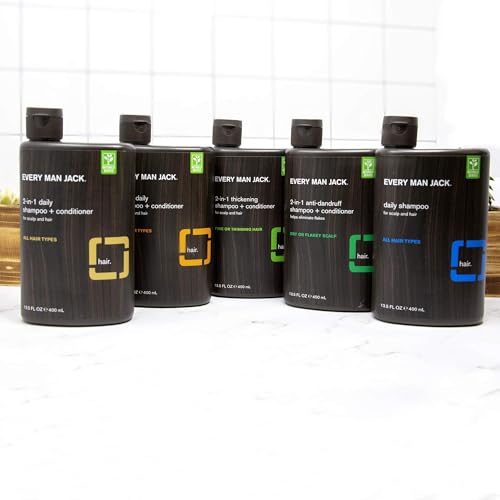 2-in-1 Thickening Shampoo and Conditioner Set with Coconut Aloe Tea Tree Oil