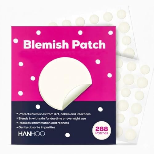 Hydrocolloid Acne Patches Set - 288 Count, Clear Surface Blemish Cover