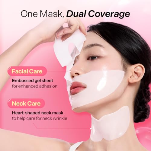 Torriden CELLMAZING Collagen Gel Mask for Face & Neck – 4 Pack, Firming & Hydrating Korean Skincare