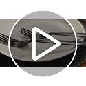 Black Hexagon Forged Silverware Set for 4 - 20-Piece Stainless Steel Flatware