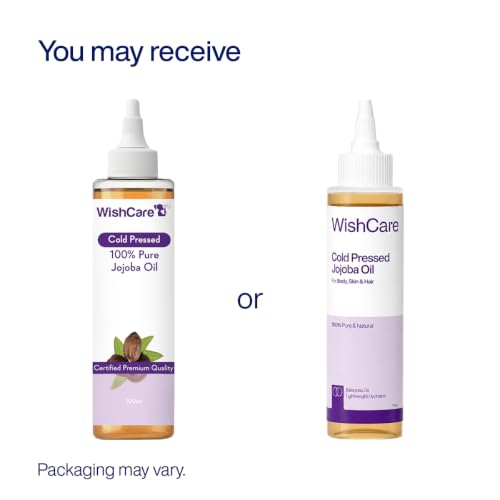 Jojoba Oil - 100ml Cold Pressed Natural Skin & Hair Oil - WishCare