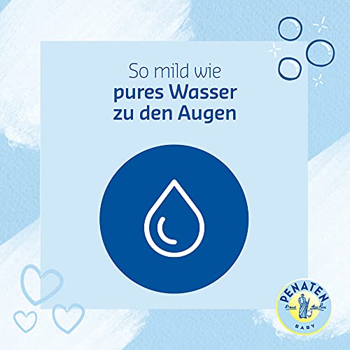 Penaten Bad & Shampoo, sanft reinigendes & pflegendes 2 in 1 Badezusatz Waschgel & Baby Shampoo (1 x 400 ml)
