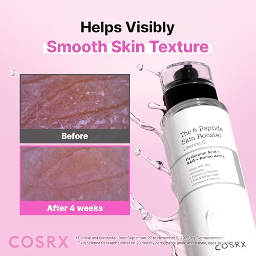COSRX 6X Peptide Collagen Skin Booster Toner Serum for Dull Skin, 5.07 oz - 6 Multi Peptide Complex