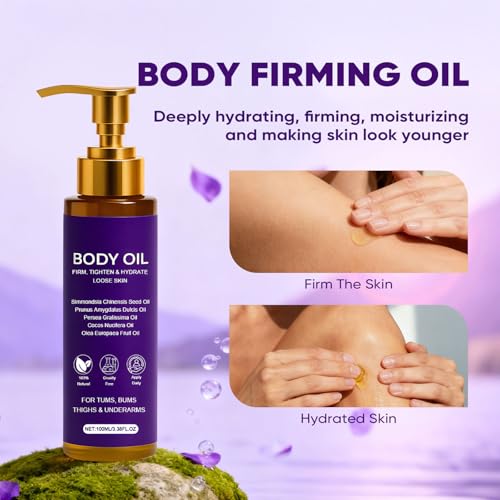 Body Firming Oil with Vitamin E & Sweet Almond Oil for Tightening & Hydration