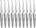 Orthodontic Bracket Placer & Holder Tweezers - Stainless Steel, 10 Pack Variation