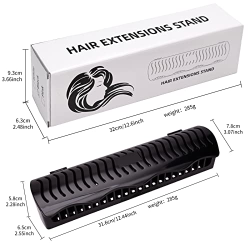 Hair Extension Holder Caddy for Clip-Ins Tape-In Micro Bundles & Sew-In Wefts
