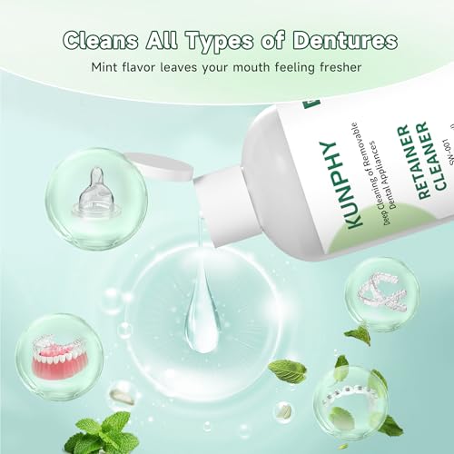 Ultrasonic Retainer Cleaner Solution Concentrate for Dentures & Mouth Guards