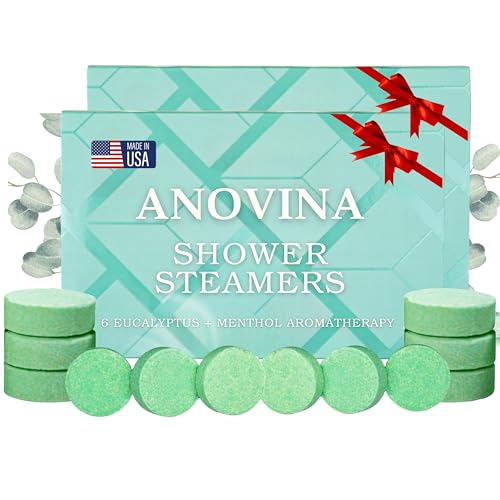 Eucalyptus Shower Steamers Set - 12 Pack Menthol Aromatherapy for Spa-Like Shower Experience