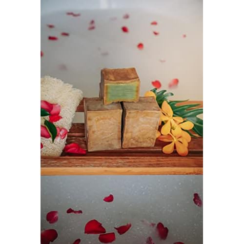 Traditional Ghar Soap 2-Pack | Handmade with Olive and Laurel Oils | Gentle, All-Natural Soap for Face & Body & Hair, Suitable for All Skin Types | 60% Olive Oil & 40% Laurel Oil (2x180g / 2x6.34oz)