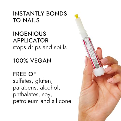 Beauty Secrets Nail Glue 6 Pack - Drip & Clog Proof, Long-Lasting, Precise Application