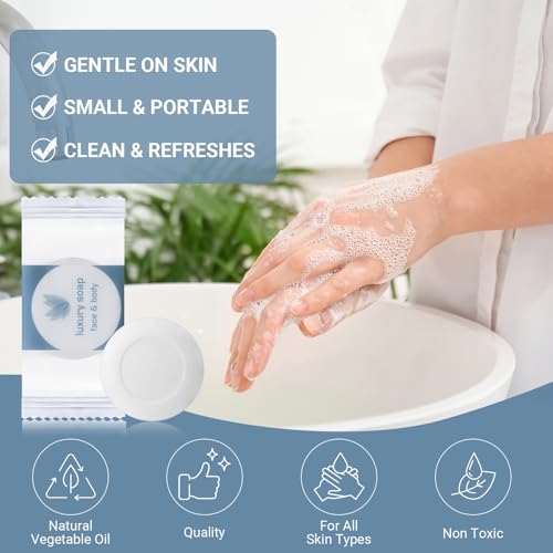 600 Pcs Mini Bar Soap Bulk Travel Hand Soaps for Hotels & Spa - 0.35oz