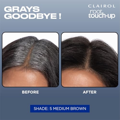 Clairol Root Touch-Up by Nice'n Easy Permanent Hair Dye, 5G Medium Golden Brown Hair Color, Pack of 1