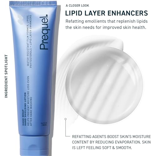 Prequel Skin Hand Wrap - Moisturizing Hand Cream for Dry, Cracked Hands - Pack of 2, 3.4oz Each