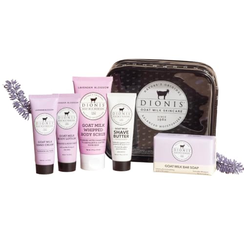 Travel Body Care Kit with Goat Milk - Moisturizing Lotion, Soap & More