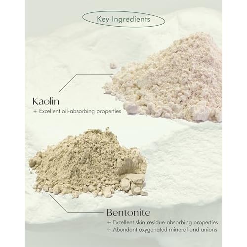 SanDaWha SKINCURE Vegan Seaweed Mud Mask, Korean skincare Blackhead Remover Clay Mask for Pore Cleansing with Kaolin & Bentonite, Oil Control & Gentle Exfoliation, 3.5oz