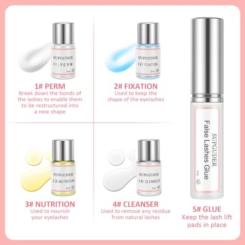 2026 Lash Lift kit Eyelash perm kit,SUPGUDER Professional Eyelash Curling Lash Extension Set,Lash Lifting Tools Suitable for Salon