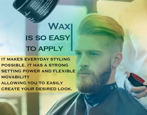 Professional Hair and Beard Styling Wax for Men - Strong Hold & Shine - 220ml