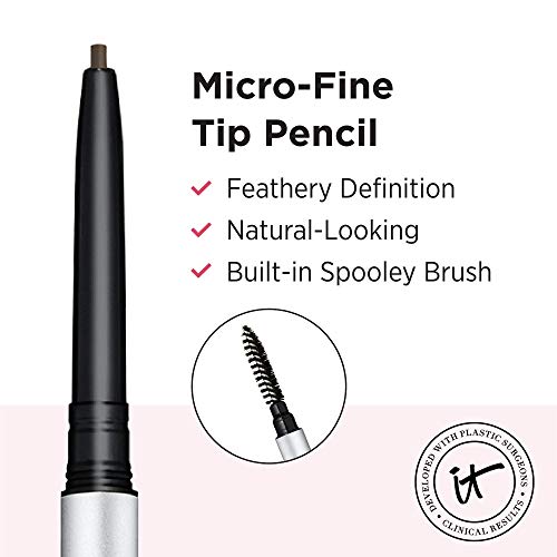 IT Cosmetics Brow Power Micro-Fine Eyebrow Pencil - Universal Taupe 0.02oz